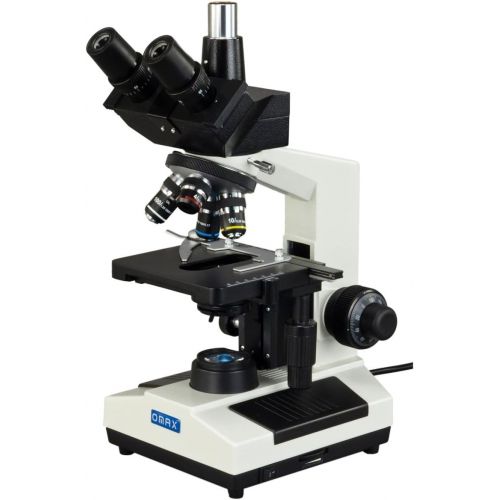  [아마존베스트]OMAX 40X-2500X Trinocular Biological Compound Microscope with Replaceable LED Light