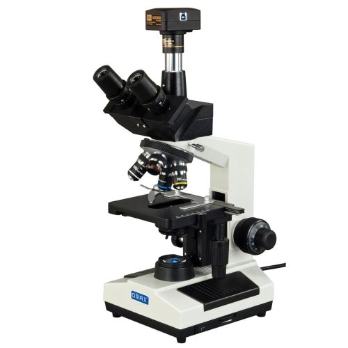  [아마존베스트]OMAX - M837ZL-C180U3 40X-2500X USB 3.0 Super Speed 18MP Digital Compound Trinocular LED Lab Biological Microscope