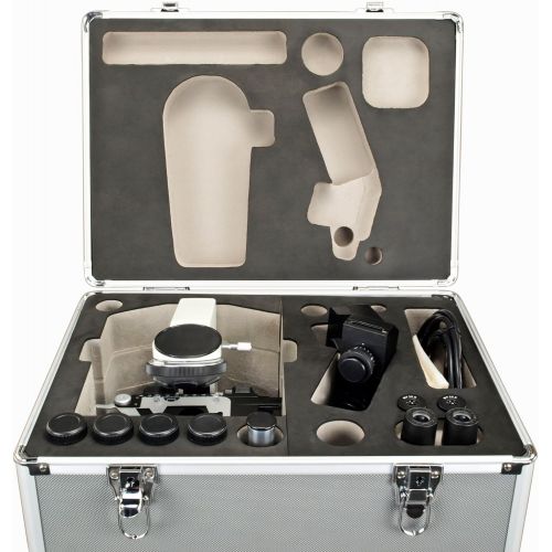  [아마존베스트]OMAX 40X-2500X USB3 18MP Digital Trinocular Compound LED Lab Microscope with Aluminum Carrying Case
