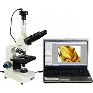 [아마존베스트]OMAX 40X-2000X Trinocular Compound Siedentopf LED Microscope with 10MP Digital Camera