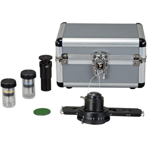  [아마존베스트]OMAX 40X-2500X Phase Contrast and Darkfield LED Trinocular Compound Siedentopf Microscope