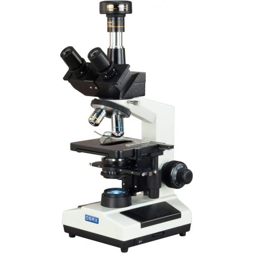 [아마존베스트]OMAX 40X-2500X Phase Contrast Trinocular LED Compound Microscope with 9MP Digital Camera