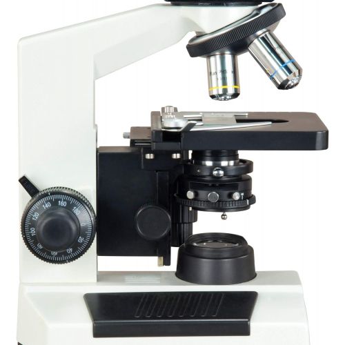  [아마존베스트]OMAX 40X-2500X Phase Contrast Trinocular LED Compound Microscope with 9MP Digital Camera