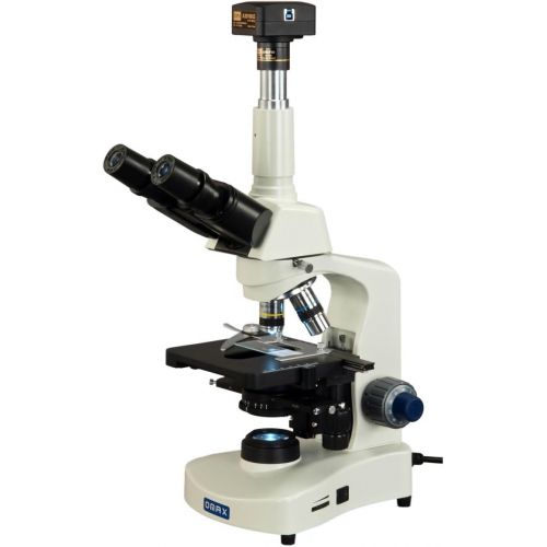  [아마존베스트]OMAX 40X-2500X USB3 18MP Digital Phase Contrast and Darkfield LED Trinocular Compound Microscope