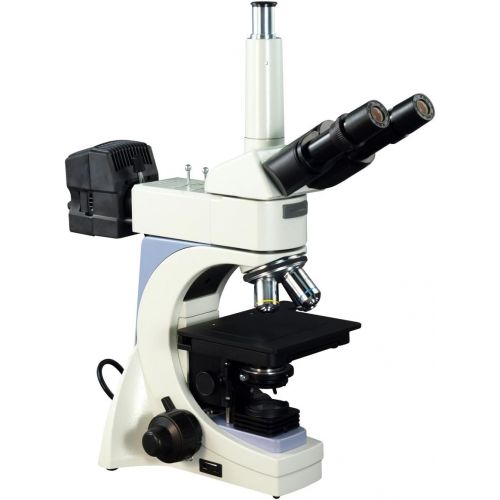  [아마존베스트]OMAX 40X-2500X Infinity Trinocular Metallurgical Microscope with Transmitted/Reflected Light and 100X Dry Objective