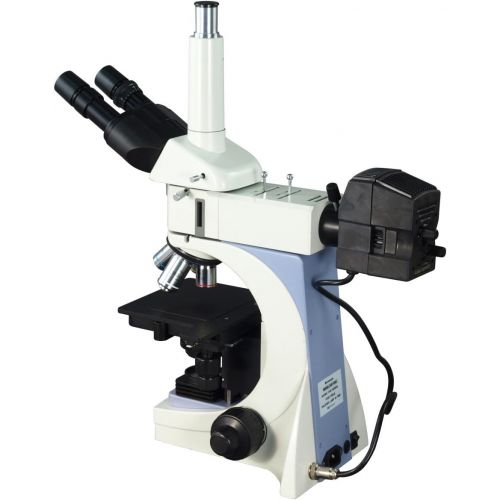  [아마존베스트]OMAX 40X-2500X Infinity Trinocular Metallurgical Microscope with Transmitted/Reflected Light and 100X Dry Objective