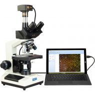 [아마존베스트]OMAX 40X-2500X Super Speed USB3 18MP Digital Darkfield Trinocular LED Lab Microscope for Live Blood