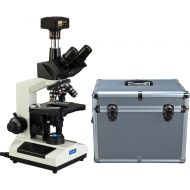 [아마존베스트]OMAX 40X-2500X Trinocular Compound LED Microscope with 14MP Digital Camera and Aluminum Carrying Case