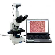 [아마존베스트]OMAX 40X-2000X LED Trinocular Compound Microscope with Reversed Nosepiece and 30 Degree Siedentopf Viewing Head and 5.0MP USB Camera