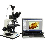 [아마존베스트]OMAX 40X-2000X Compound Trinocular Replaceable LED Microscope with 10MP USB Camera