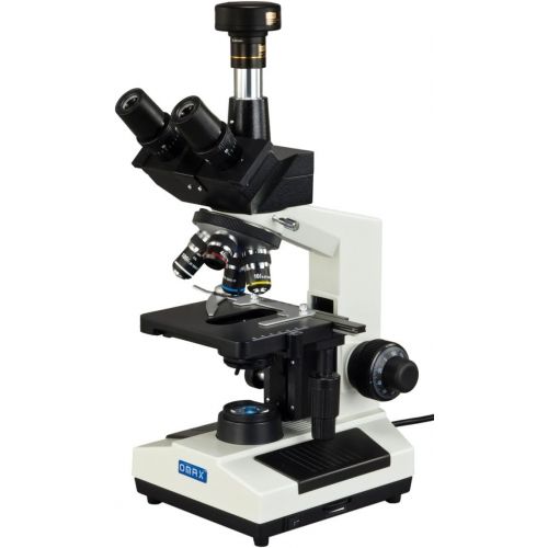  [아마존베스트]OMAX 40X-2000X Compound Trinocular Replaceable LED Microscope with 10MP USB Camera