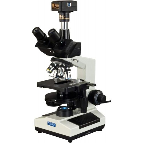  [아마존베스트]OMAX 40X-2500X Super Speed 18MP USB3 Phase Contrast Trinocular LED Microscope with Turret Phase Disk