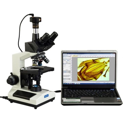  [아마존베스트]OMAX 40X-2500X Lab Trinocular Compound LED Microscope with 5MP Digital Camera