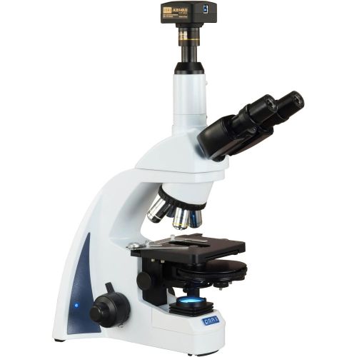  [아마존베스트]OMAX 40X-2500X 18MP USB3 Plan Infinity Phase Contrast Trinocular Siedentopf LED Compound Microscope