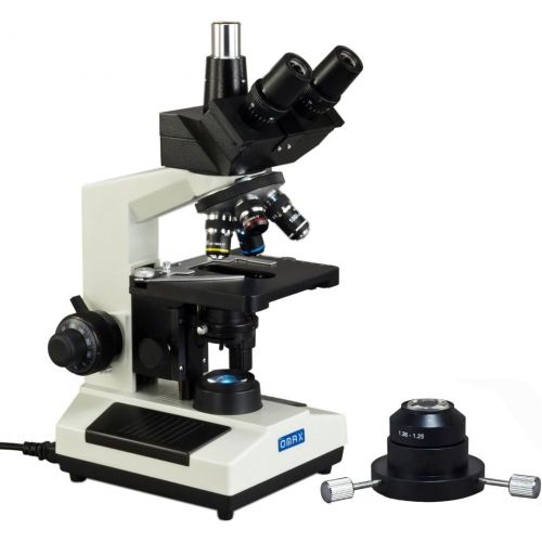  [아마존베스트]OMAX 40X-2500X Brighter Darkfield Trinocular Compound Microscope with Replaceable LED Light