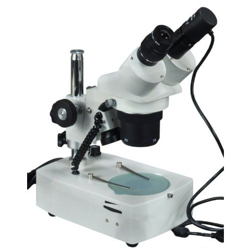  OMAX Binocular Stereo Microscope 5X10X15X30X wElectronic Eyepiece