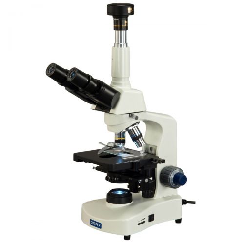  OMAX 40X-2000X Phase Contrast LED Trinocular Compound Siedentopf Microscope+5MP Camera