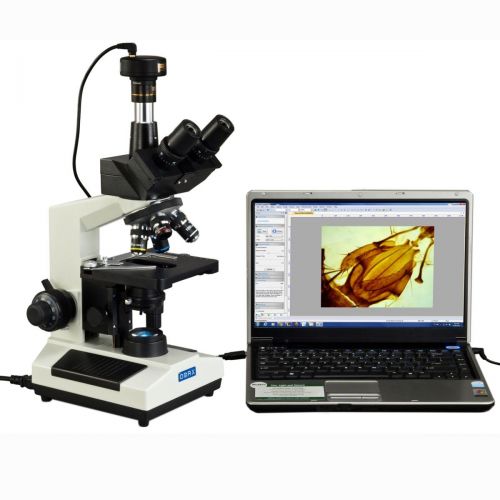  OMAX 40X-2000X Compound Trinocular Replaceable LED Microscope with 10MP USB Camera