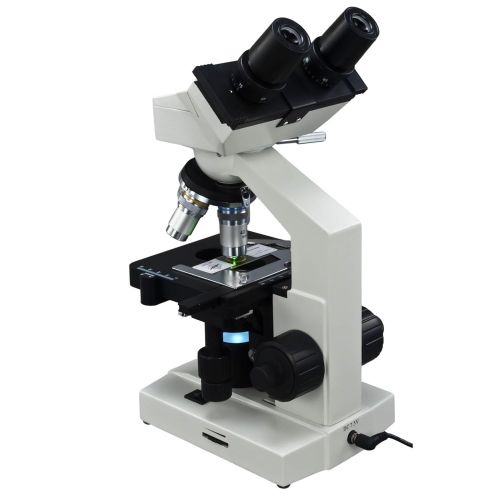  OMAX 40X-1000X Digital Lab LED Binocular Compound Microscope with Double Layer Mechanical Stage and USB Digital Camera