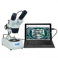 OMAX 10X-20X-30X-60X Binocular Student Stereo Microscope with USB Camera