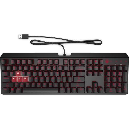  HP OMEN Encoder Customizable Mechanical Gaming Keyboard with Cherry MX Brown keys, Full N-Key Rollover, LED Backlit, USB (6YW75AA) (6YW75AA#ABA)