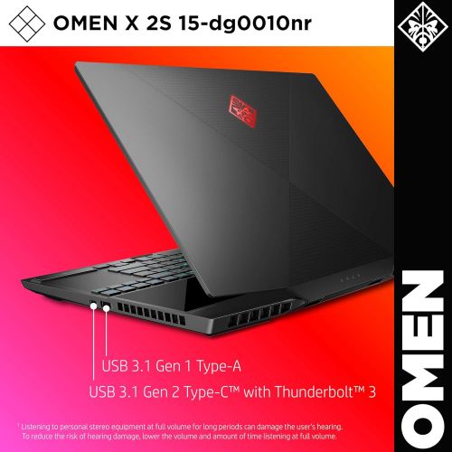  OMEN X 2S by HP 2019 15-inch Gaming Laptop With Secondary Touchscreen Display, Intel i7-9750H, NVIDIA RTX 2070 With Max-Q 8 GB, 16 GB RAM, 512 GB SSD, VR/MR Ready, Windows 10 Home