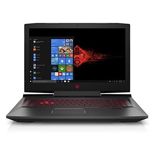 에이치피 OMEN by HP 17-inch Gaming Laptop w 144Hz Anti-Glare G-Sync Display, i7-8750H, GeForce GTX 1060 6 GB, 16GB 2666MHz RAM, 1TB HDD & 128 GB PCIE SSD, Windows 10 Home (17-an120nr, Blac