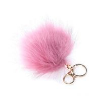 OMG ACCESSORIES Mauve Fuzzy Bag Charm