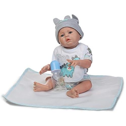  NPK Reborn Baby Dolls Boys 20 inch Vinyl Silicone Full Body Reborn Dolls Realistic Newborn Baby Doll