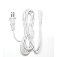 [UL Listed] OMNIHIL White 10 Feet Long AC Power Cord Compatible with Harman Kardon Omni 20 Wireless HD Stereo Loudspeaker