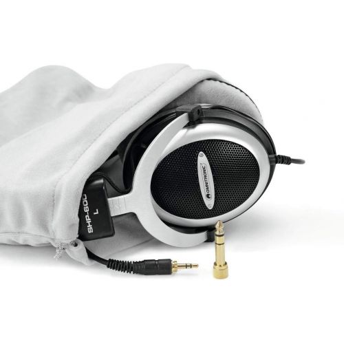  [아마존베스트]OMNITRONIC SHP-600 Hi-Fi Headphones | Semi-open, circumaural, dynamic stereo headphones | Padded, height-adjustable aluminium strap