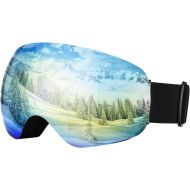 [아마존 핫딜] OMORC Men Women Ski Goggles,Large Spherical & Interchangeable Lens 100% UV Protection Snowboard Goggles,Italy Imported Dual Layer Anti-Fog Lenses,OTG Snow Goggles for Adults Youth,