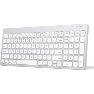 OMOTON Bluetooth Keyboard for Mac, Sleek Design, Quiet Typing, Wireless Keyboard with Numeric Keypad for MacBook Pro/Air, iMac, iMac Pro, Mac Mini, Mac Pro Laptop and PC (Silver)