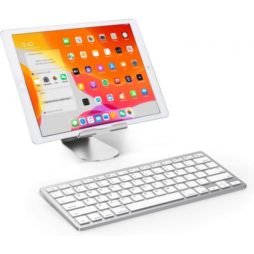  [아마존베스트]OMOTON Ultra-Slim Bluetooth Keyboard Compatible with iPad 10.2(8th/ 7th Generation)/ 9.7, iPad Air 4th Generation, iPad Pro 11/12.9, iPad Mini, and More Bluetooth Enabled Devices,