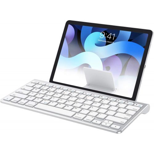  [아마존베스트]OMOTON iPad Keyboard with Sliding Stand, Ultra-Slim Bluetooth Keyboard for iPad Air 4th Generation 10.9, iPad 10.2(8th/ 7th Gen), iPad Mini, and More[Sliding Stand NOT for iPad Pro