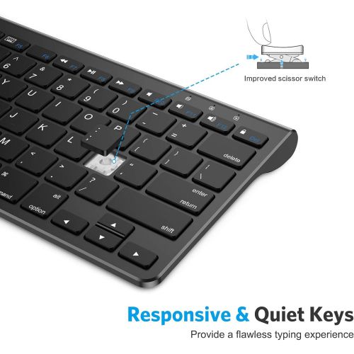  [아마존베스트]OMOTON iPad Keyboard with Sliding Stand, Ultra-Slim Bluetooth Keyboard for iPad Air 4th Generation 10.9, iPad 10.2(8th/ 7th Gen), iPad Mini, and More[Sliding Stand NOT for iPad Pro