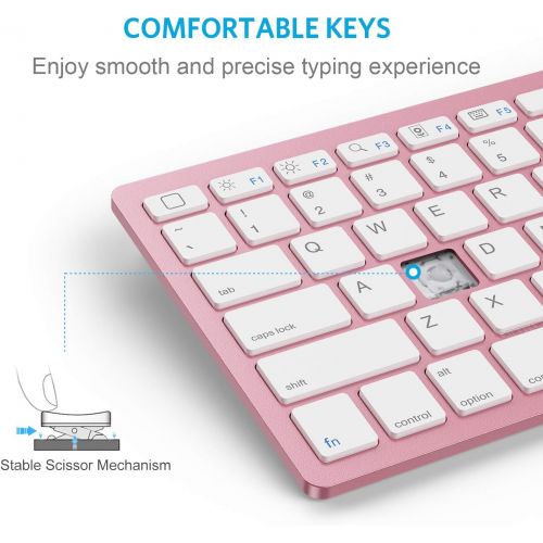  [아마존베스트]OMOTON Ultra-Slim Bluetooth Keyboard Compatible with iPad 10.2(8th/ 7th Generation)/ 9.7, iPad Air 4th Generation, iPad Pro 11/12.9, iPad Mini, and More Bluetooth Enabled Devices,