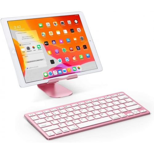  [아마존베스트]OMOTON Ultra-Slim Bluetooth Keyboard Compatible with iPad 10.2(8th/ 7th Generation)/ 9.7, iPad Air 4th Generation, iPad Pro 11/12.9, iPad Mini, and More Bluetooth Enabled Devices,