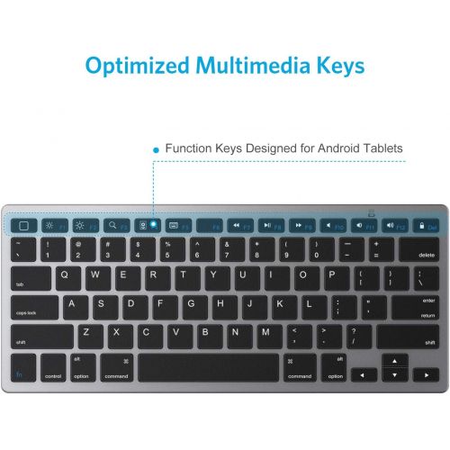  [아마존베스트]OMOTON Ultra-Slim Bluetooth Keyboard Compatible with iPad 10.2(8th/ 7th Generation)/ 9.7, iPad Air 4th Generation, iPad Pro 11/12.9, iPad Mini, and More Bluetooth Enabled Devices,