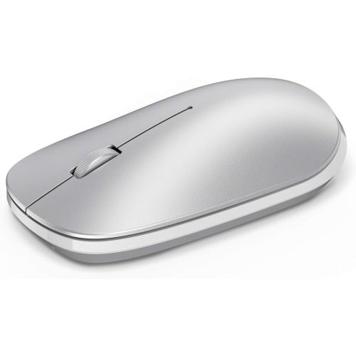  [아마존베스트]OMOTON Mouse for iPad and Phone (iPadOS 13 / iOS 13 and Above), Ultra-Thin Wireless Mouse Compatible with Computer, Laptop, PC, Notebook, and Mac Series, Silver