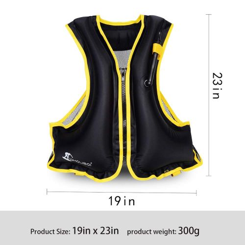  OMOUBOI Snorkel Vest Inflatable Snorkeling Vest for Men Women Large Snorkeling Life Vest