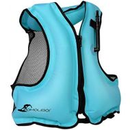 [아마존베스트]OMOUBOI Inflatable Snorkel Jacket Adult with Leg Straps for Men Women Snorkel Vest for Snorkeling Diving Swimming