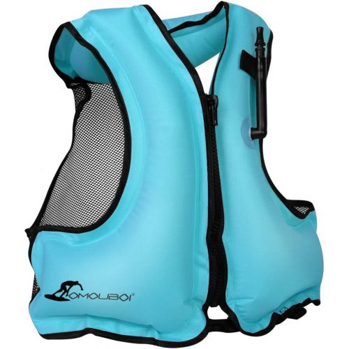  [아마존베스트]OMOUBOI Inflatable Snorkel Jacket Adult with Leg Straps for Men Women Snorkel Vest for Snorkeling Diving Swimming