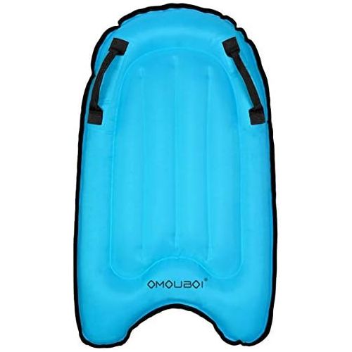  OMOUBOI Bodyboards Lightweight Soft Inflatable Bodyboard 30” Mini Surfboards for Kids Portable Boogie Boards for Surfing, Beginner Poolfloat of Swimming