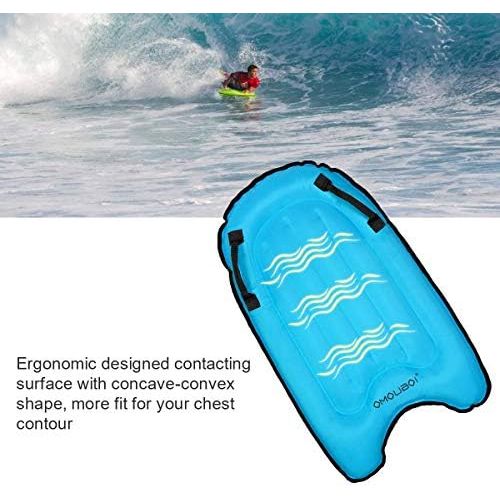  OMOUBOI Bodyboards Lightweight Soft Inflatable Bodyboard 30” Mini Surfboards for Kids Portable Boogie Boards for Surfing, Beginner Poolfloat of Swimming