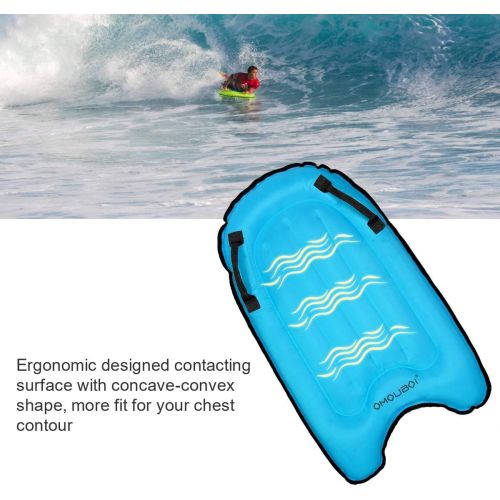  OMOUBOI Bodyboards Lightweight Soft Inflatable Bodyboard 30” Mini Surfboards for Kids Portable Boogie Boards for Surfing, Beginner Poolfloat of Swimming