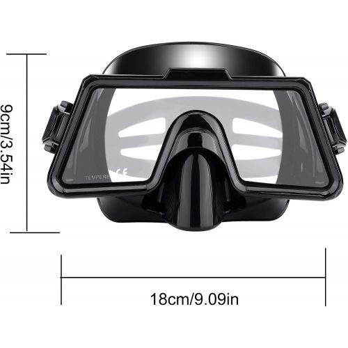  OMYAFL Snorkel Diving Mask,180° Panoramic View and Easy Adjustable Strap for Adults Scuba Dive Swim Snorkeling Goggles Masks