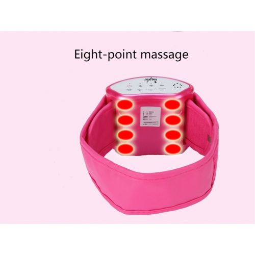  OMZBM Electric Vibrating Slimming Belt Massage Waist Exercise Slimming Leg Belly Arm Fat Burning Heating Abdomen Massager Waist Trimmer Belt,Pink