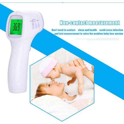  OMZBM Smart Non-Contact Forehead Gun Thermometer for Fever Baby Kids and Adults,Infrared Digital Scanner Thermometer with LED Display