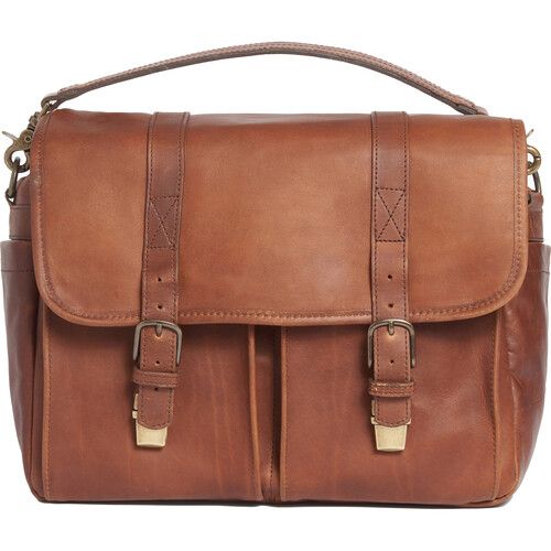  ONA Brixton Camera/Laptop Messenger Bag (Leather, Antique Cognac)